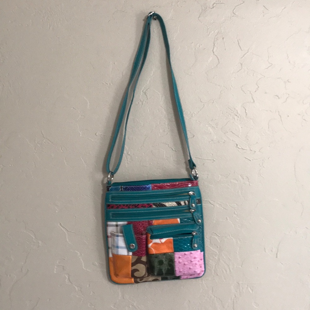 Colorful, patchwork Purse